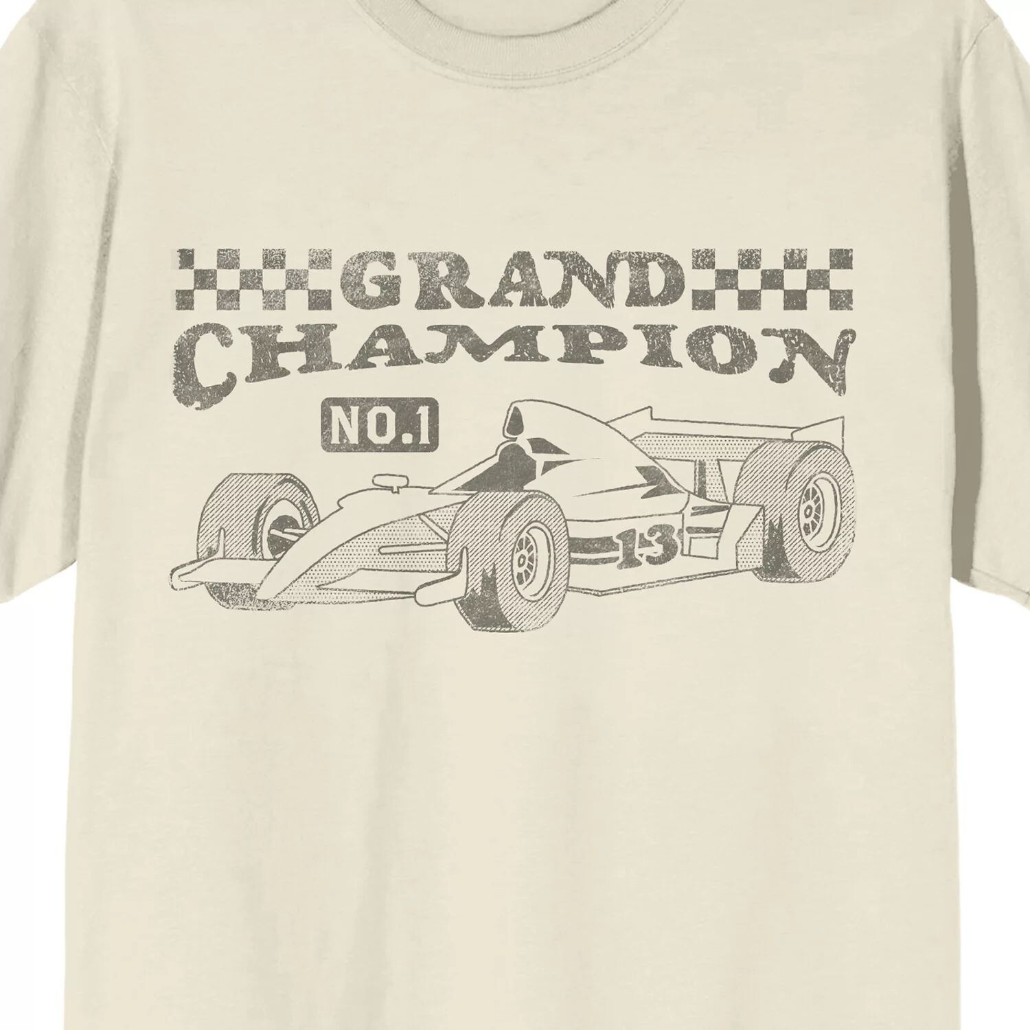 

Мужская винтажная футболка с рисунком Formula Racing Grand Champion Licensed Character