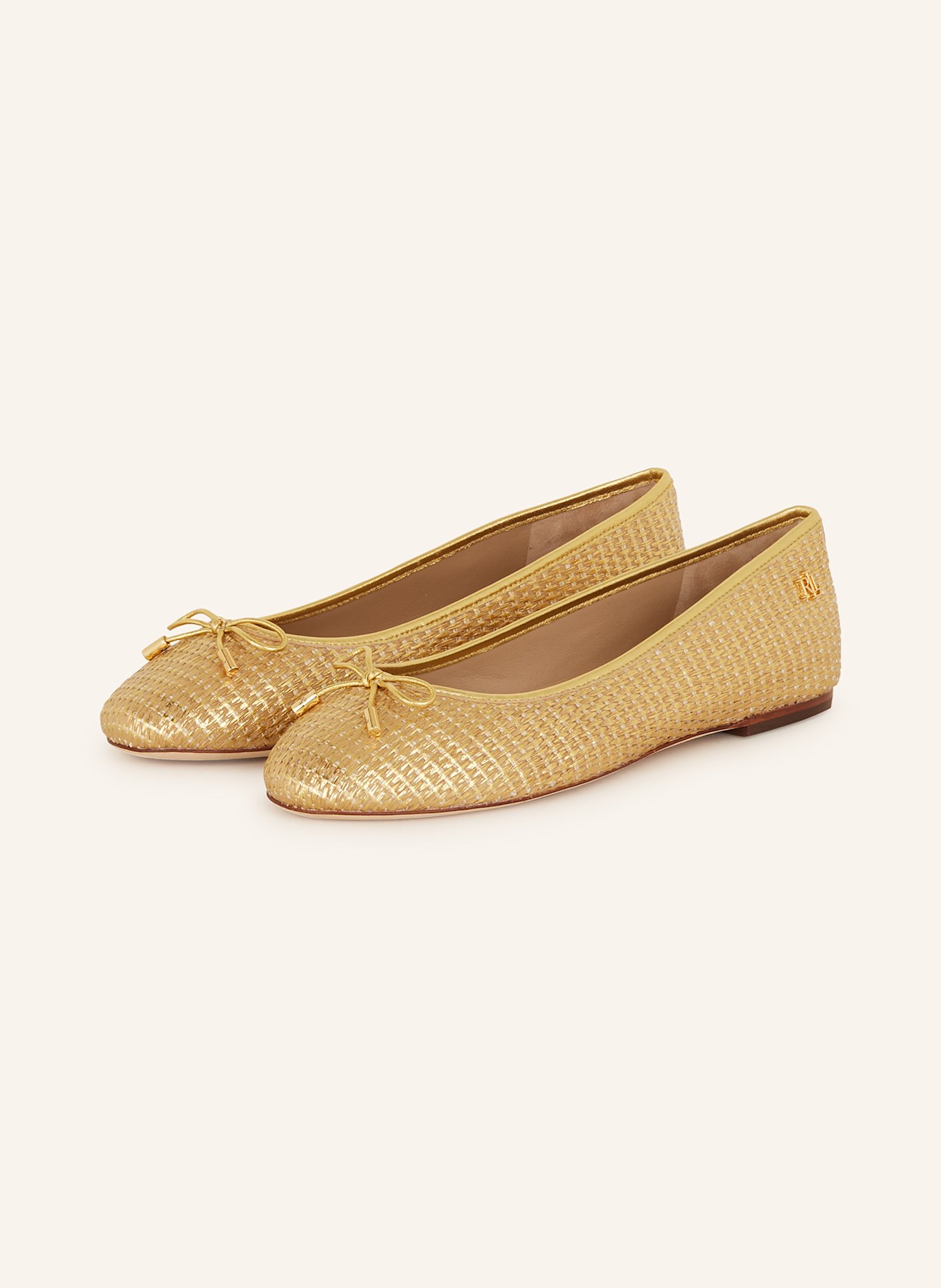 Балетки Lauren Ralph Lauren, золотой