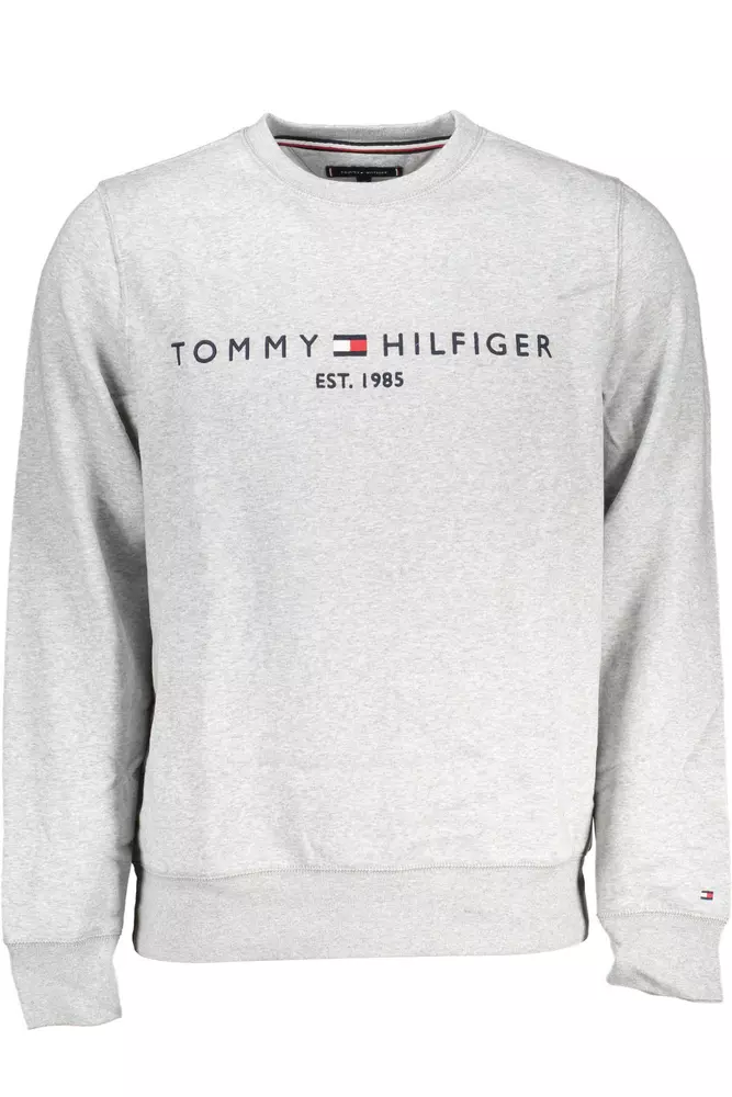

Серый хлопковый мужской свитер Tommy Hilfiger