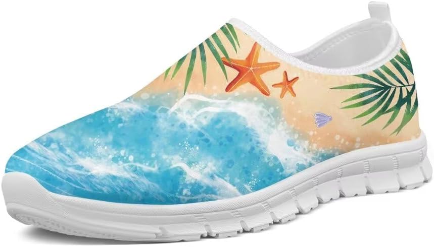 

Кроссовки Forchrinse Bee Daisy для ходьбы, унисекс, Hawaiian Starfish Palm Beach