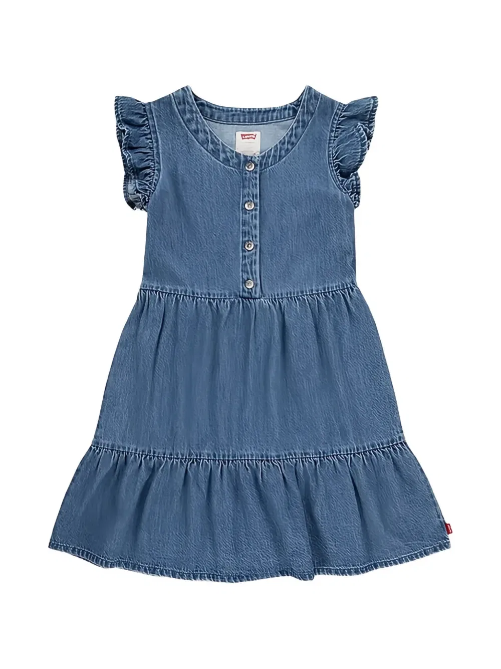 Платье с оборками и пуговицами Levi'S Kids, синий