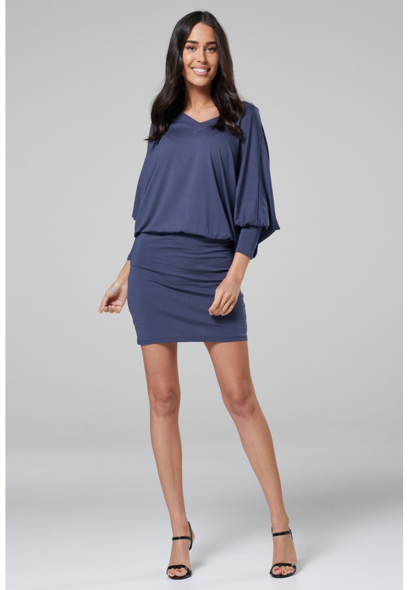 

Платье из джерси V-NECK Chelsea Clark, сине-серый