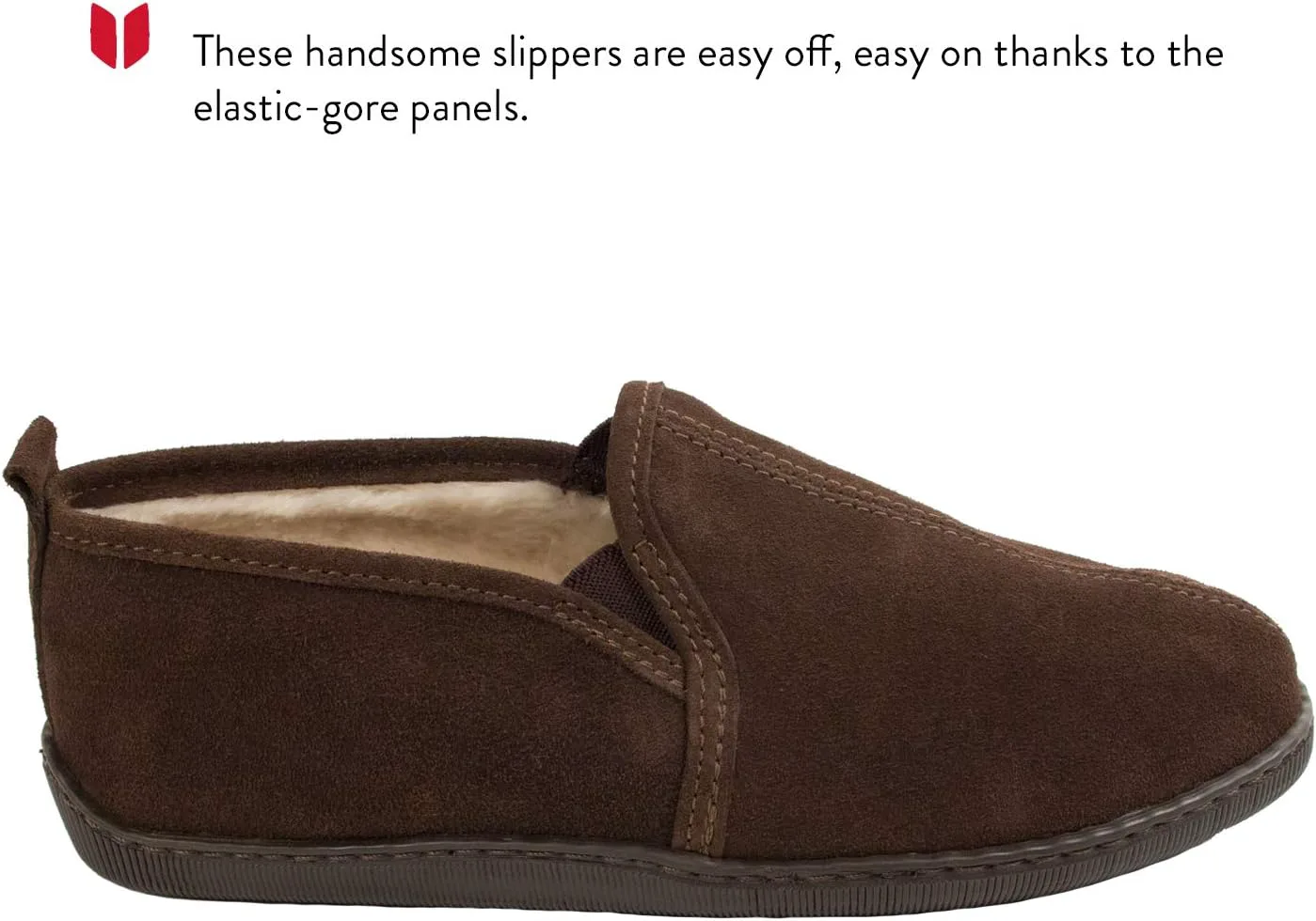 Мужские тапочки Minnetonka Romeo с плюшевой подкладкой
