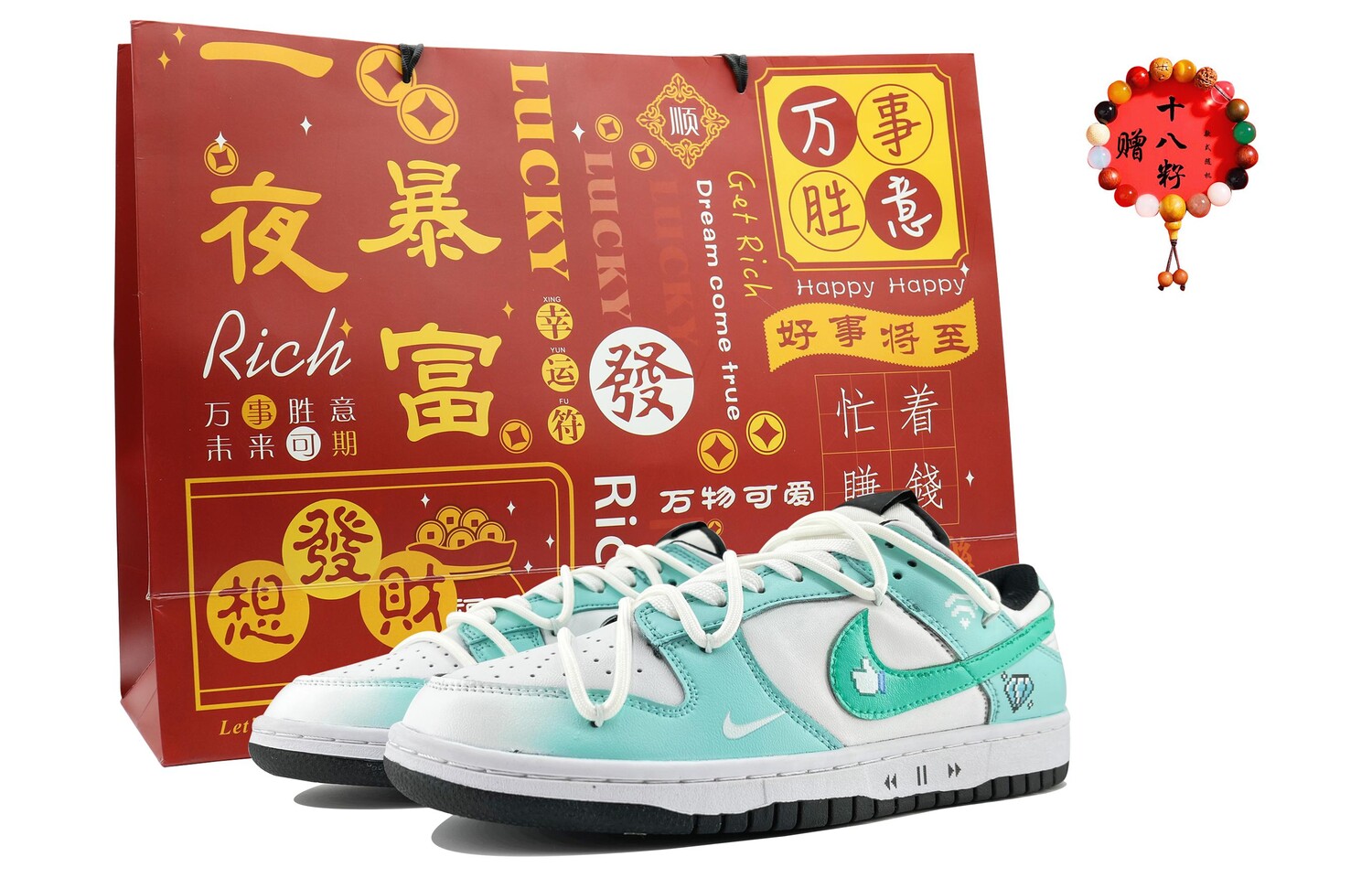 

Кроссовки Nike Dunk Skateboard Shoes Women's Low-Top White, Зеленый, Кроссовки Nike Dunk Skateboard Shoes Women's Low-Top White