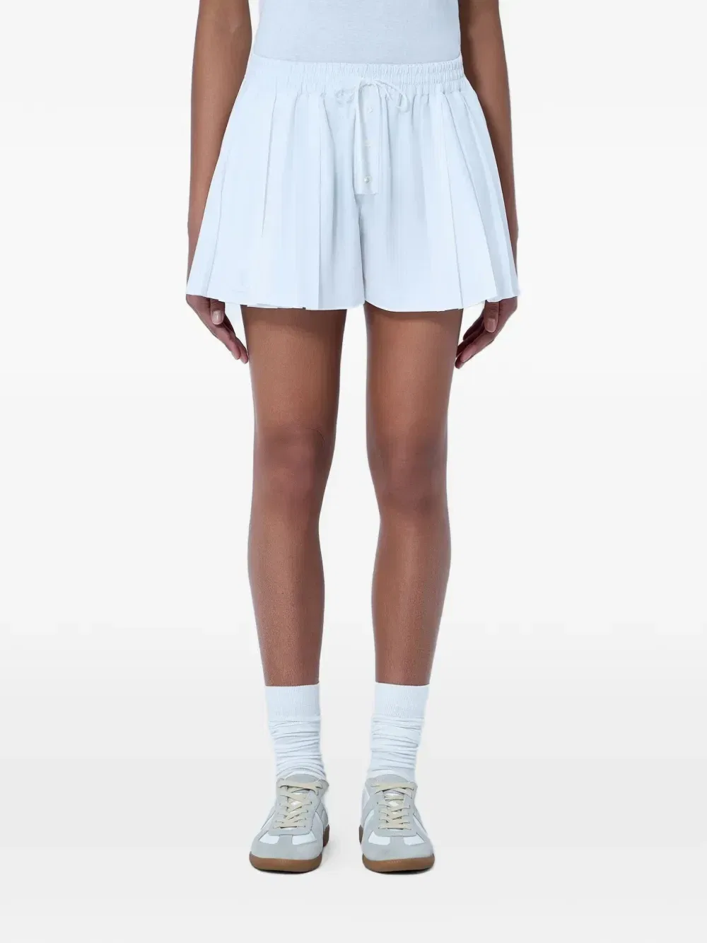 Юбка мини Lacoste со складками, белый