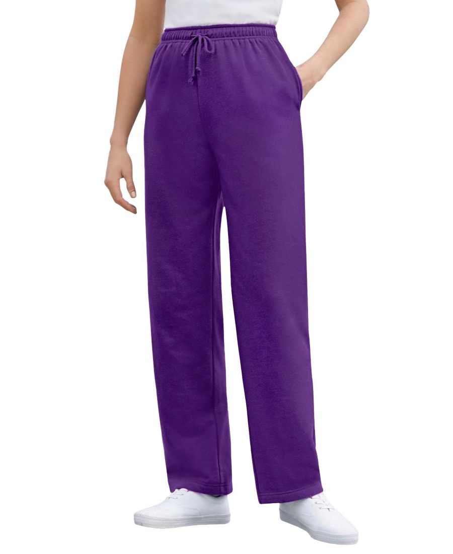 

Женские спортивные штаны Within Tall Better-Fleece Pull-On с завязками Woman Within, Radiant purple
