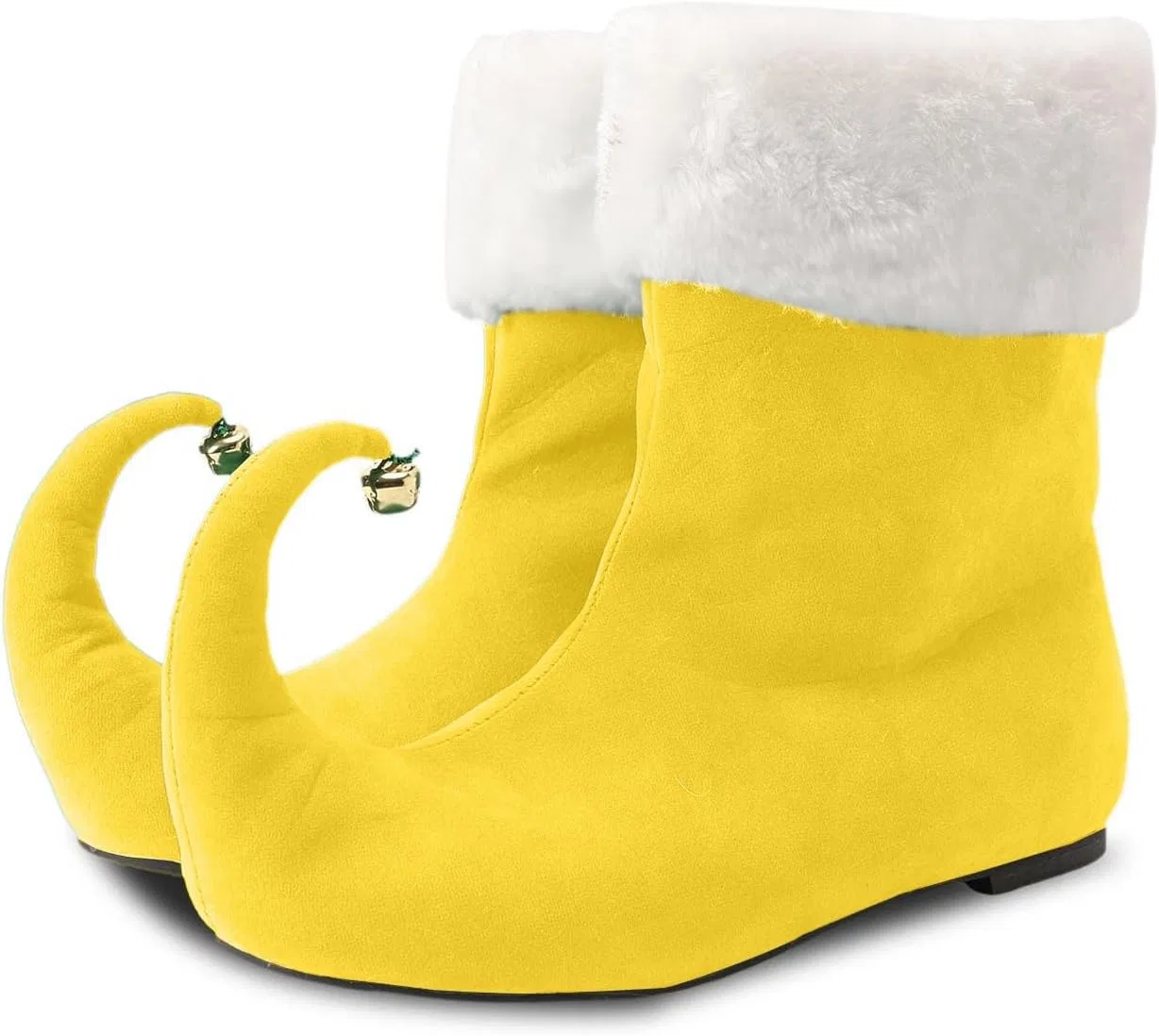 Ботинки Generisch 2026 Stilvolle, mittelhohe Winterstiefel mit Fleece-Futter - perfekt für ein elegantes Design, bequeme warme Schuhe für kaltes Wetter, Gelb