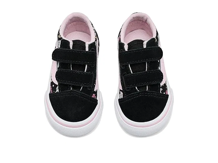 Кроссовки Old Skool V Vans Kids, Glow Mermaid Black/Pastel Pink — фото 3