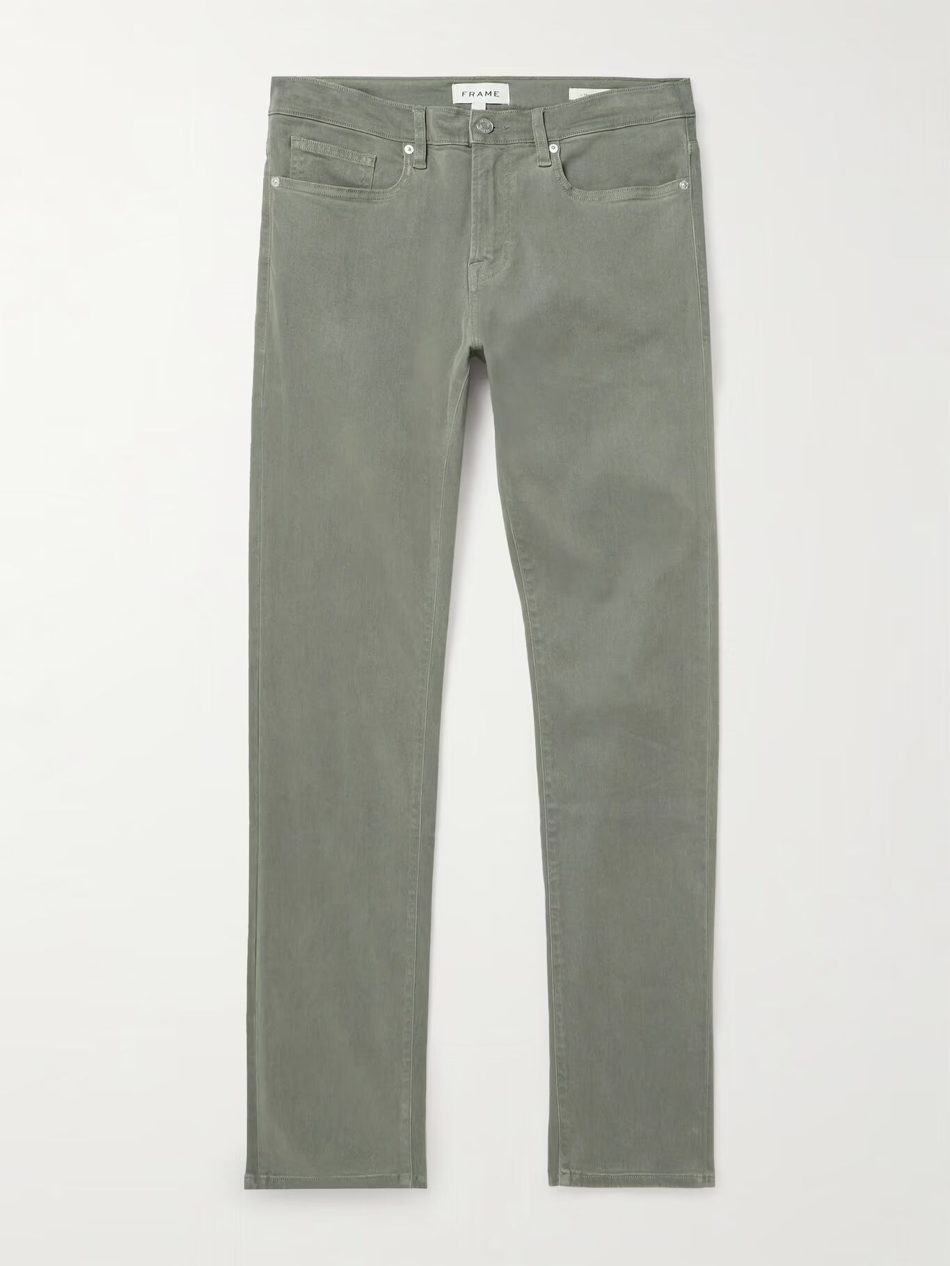 

Брюки L'Homme Slim-Fit Stretch из смеси лиоцелла FRAME, зеленый
