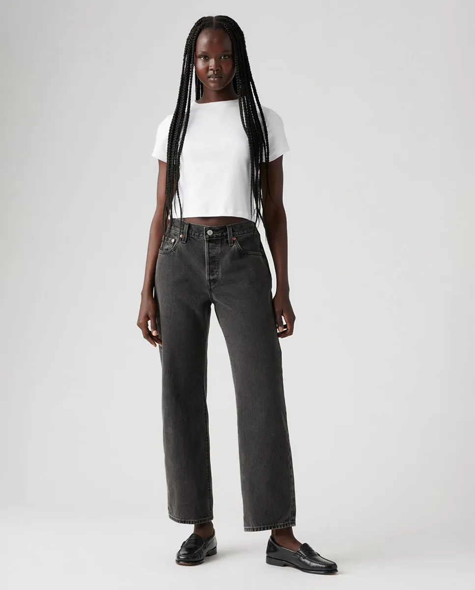 

Женские прямые джинсы 501 90-х с укороченным низом Levi's, черный