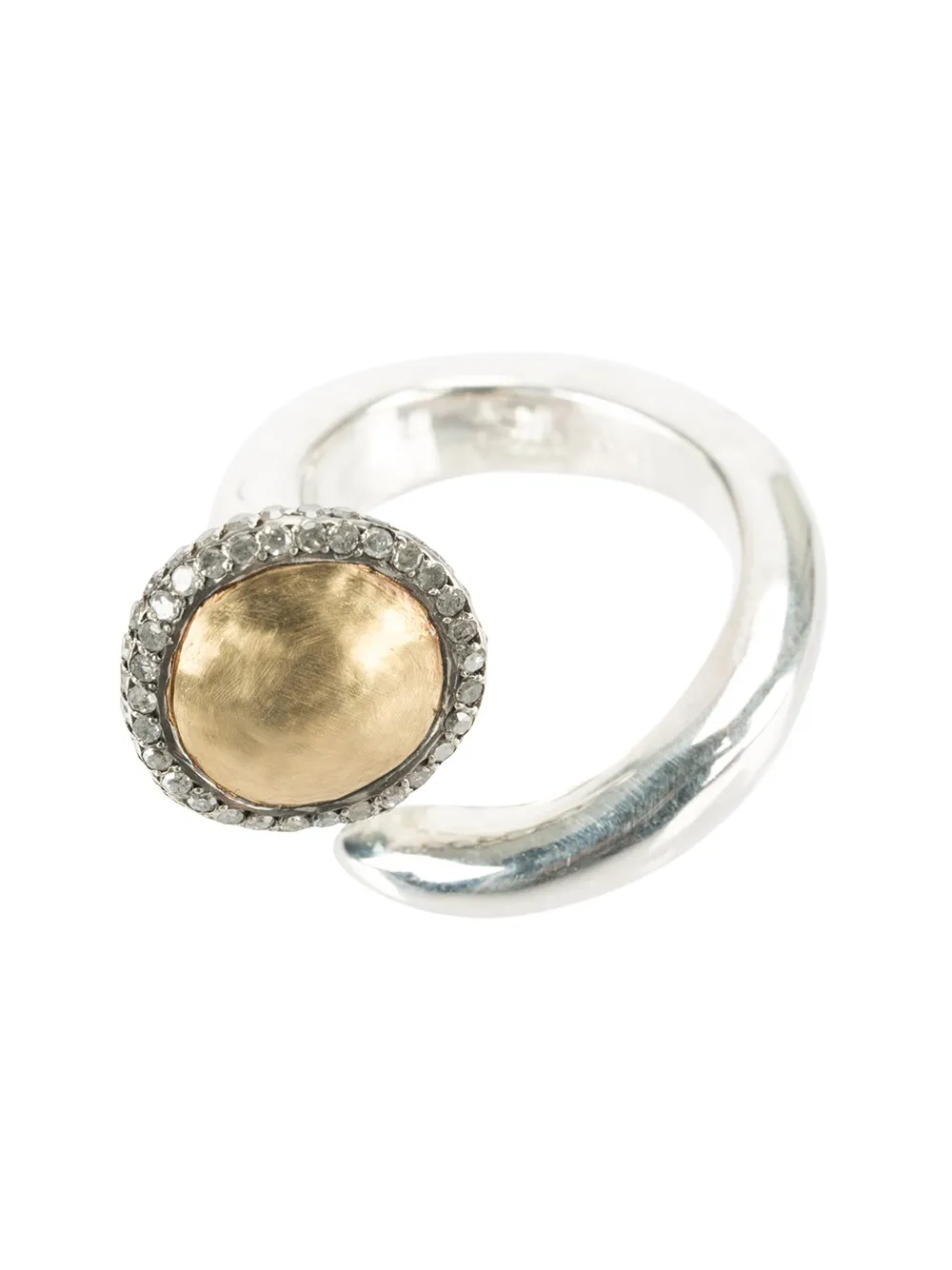 

Кольцо с бриллиантами огранки "розочка" Rosa Maria, металлик