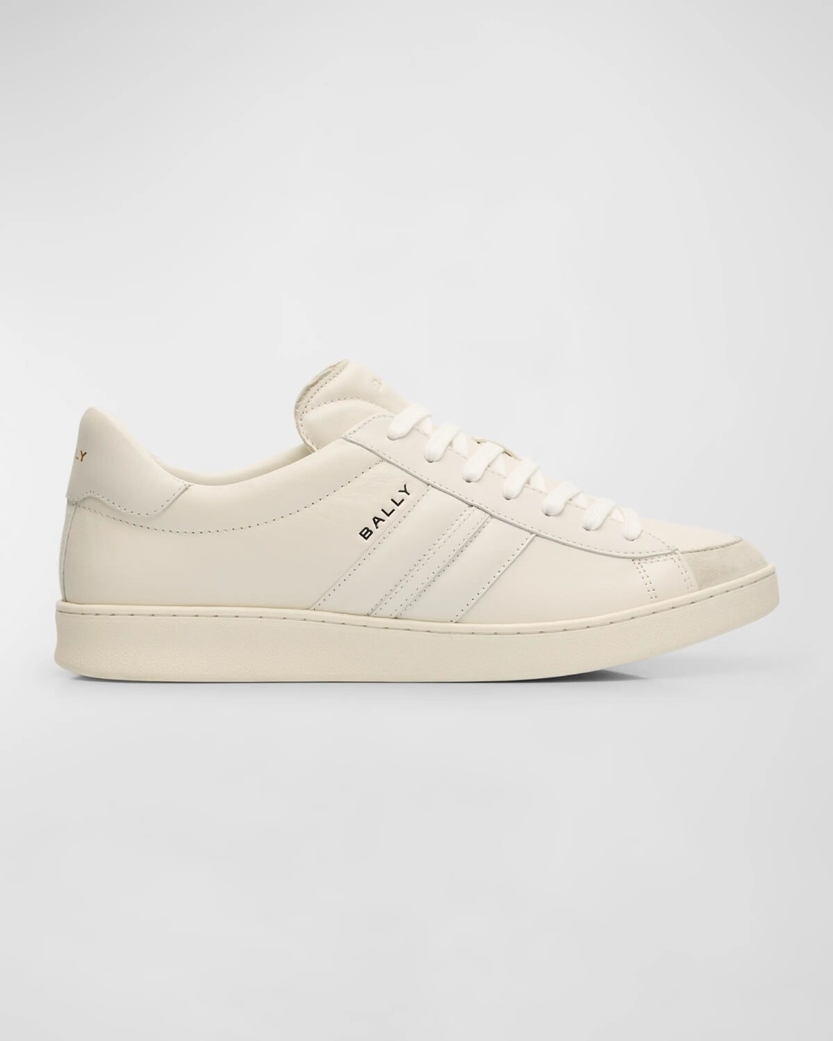 

Мужские кожаные низкие кеды Tyger в тон Bally, белый