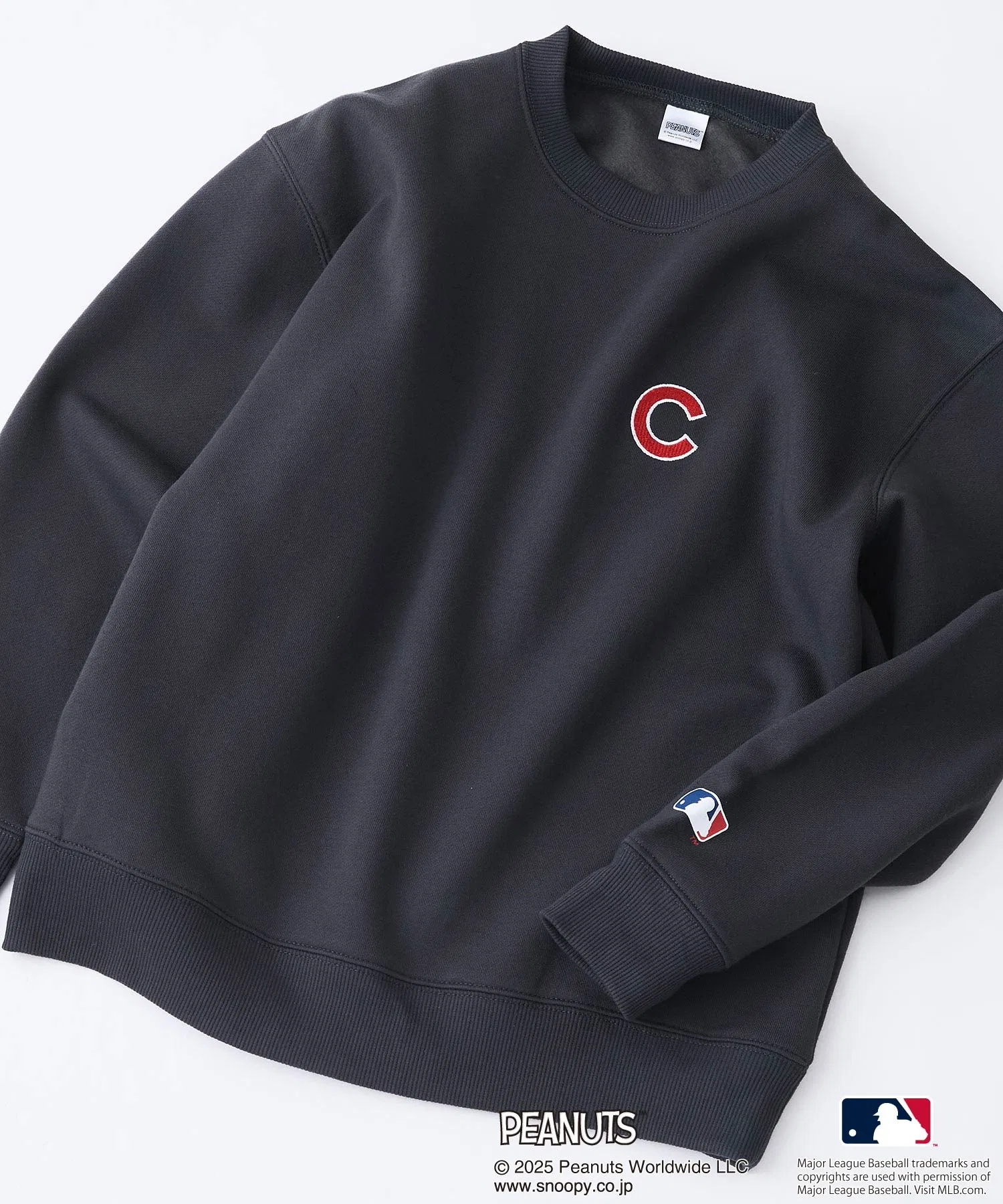 【PEANUTS x MLB】Оригинальный дизайн детской толстовки на флисовой подкладке - детские размеры - изображения персонажей Yankees, Dodgers, Cubs