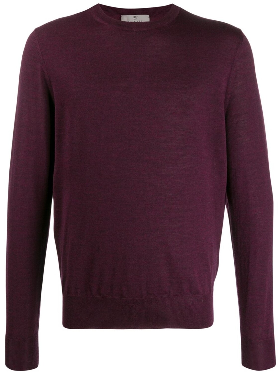 

Canali джемпер с круглым вырезом, фиолетовый