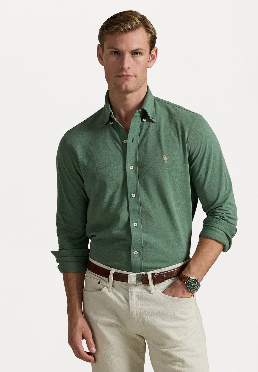 

Рубашка Polo Ralph Lauren, зеленый
