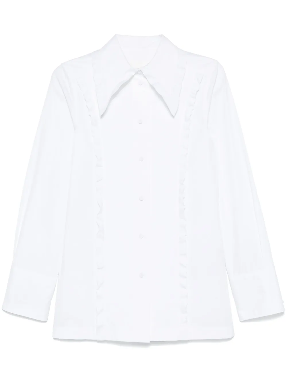 

Рубашка с оборками JIL SANDER, белый