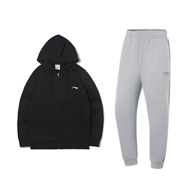

Li Ning Повседневная спортивная одежда унисекс Черный + Геологический серый