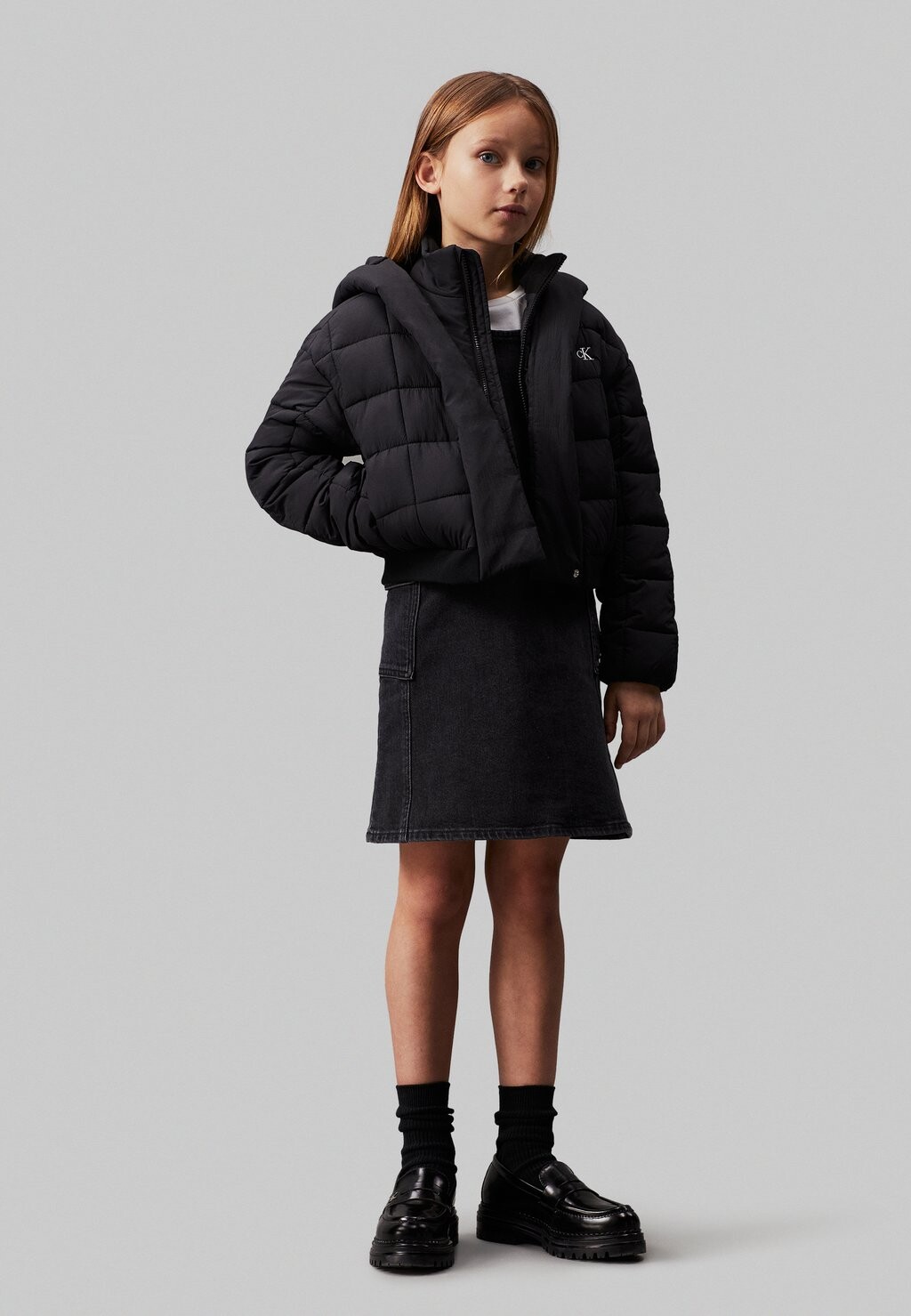

Зимняя куртка ARCHIVE GRID PUFFER Calvin Klein, черный
