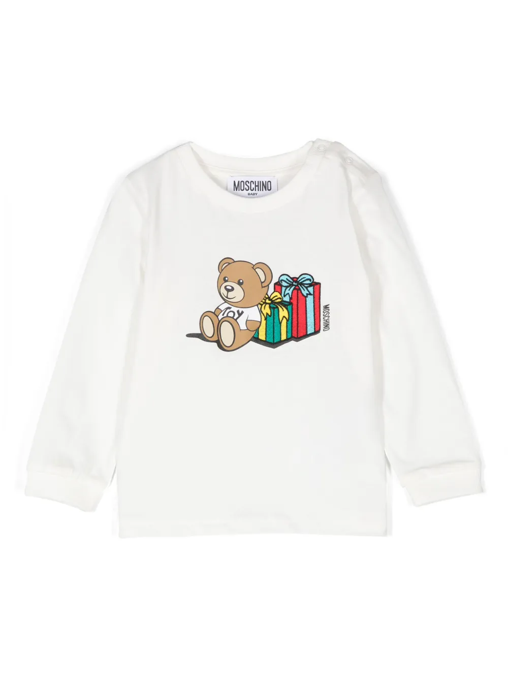 

Футболка с принтом Teddy Bear Moschino Kids, белый