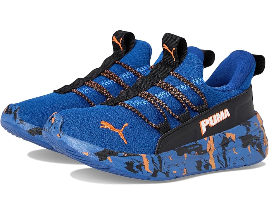 

Кроссовки PUMA Kids Softride One4All Slip-On Shoes, цвет Clyde Royal/Rickie Orange/Black
