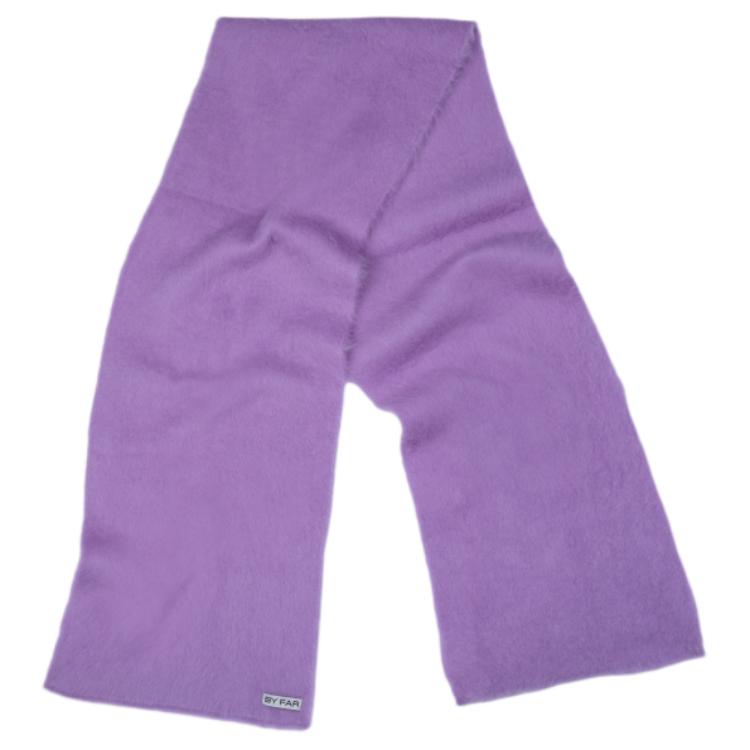 

By Far Альпака вязаный шарф унисекс коричневый/фиолетовый, Purple