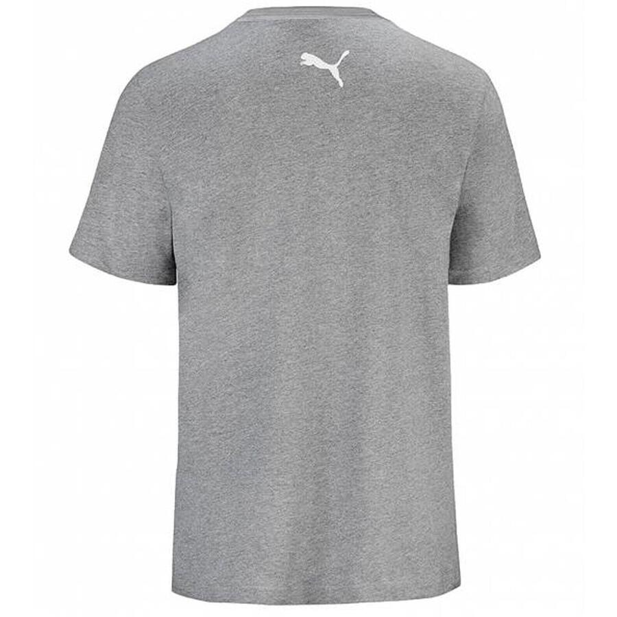 Футболка Puma Junior Base T-shirt, комплект из 2 пар, серая, детская — фото 2