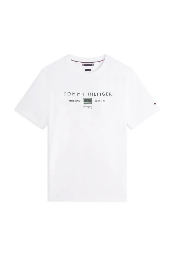 Футболка с монограммой и принтом brand love Tommy Hilfiger, White — фото 4