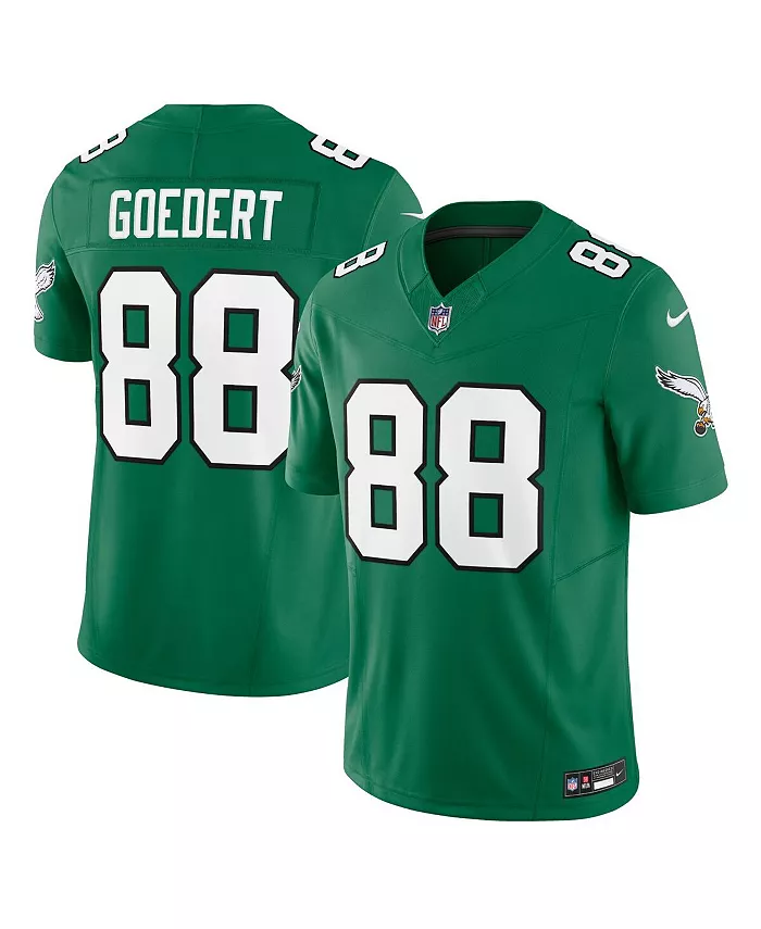 

Мужская лимитированная джерси Philadelphia Eagles Vapor F.U.S.E. Dallas Goedert Kelly Nike, зеленый