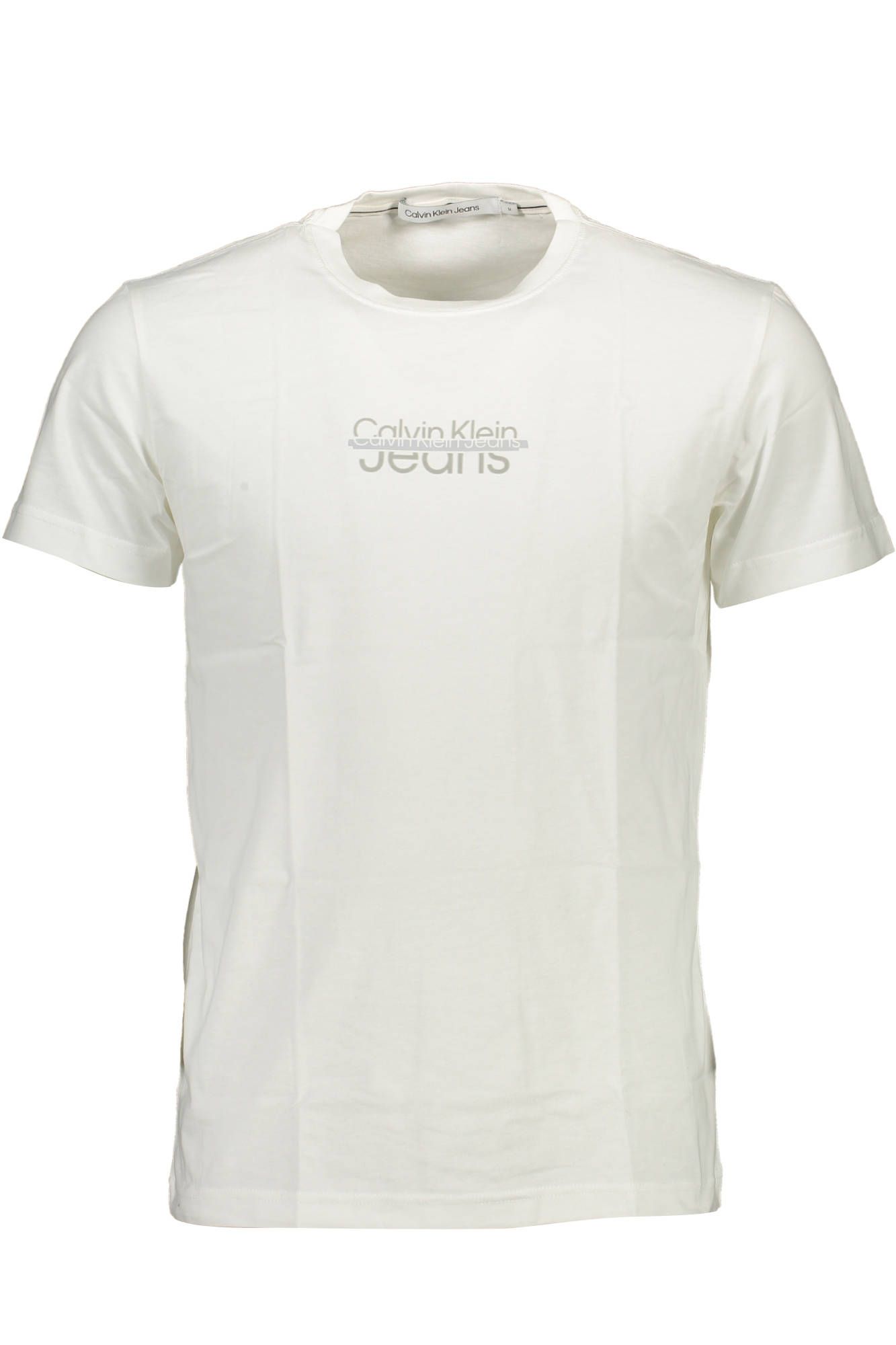 

Белая хлопковая мужская футболка Calvin Klein