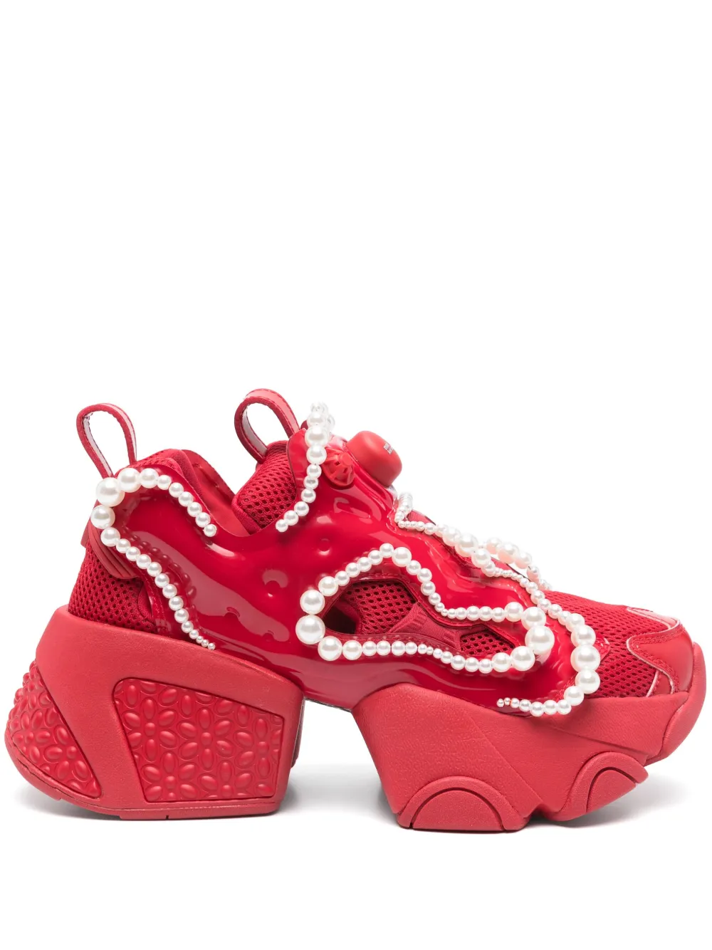 Кроссовки с искусственным жемчугом из коллаборации с Reebok Noir Kei Ninomiya, красный