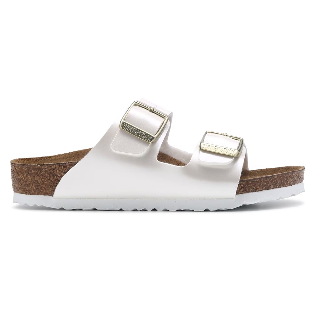 Детские сандалии на мягкой стельке Birkenstock Arizona для малышей, pearl white — фото 2