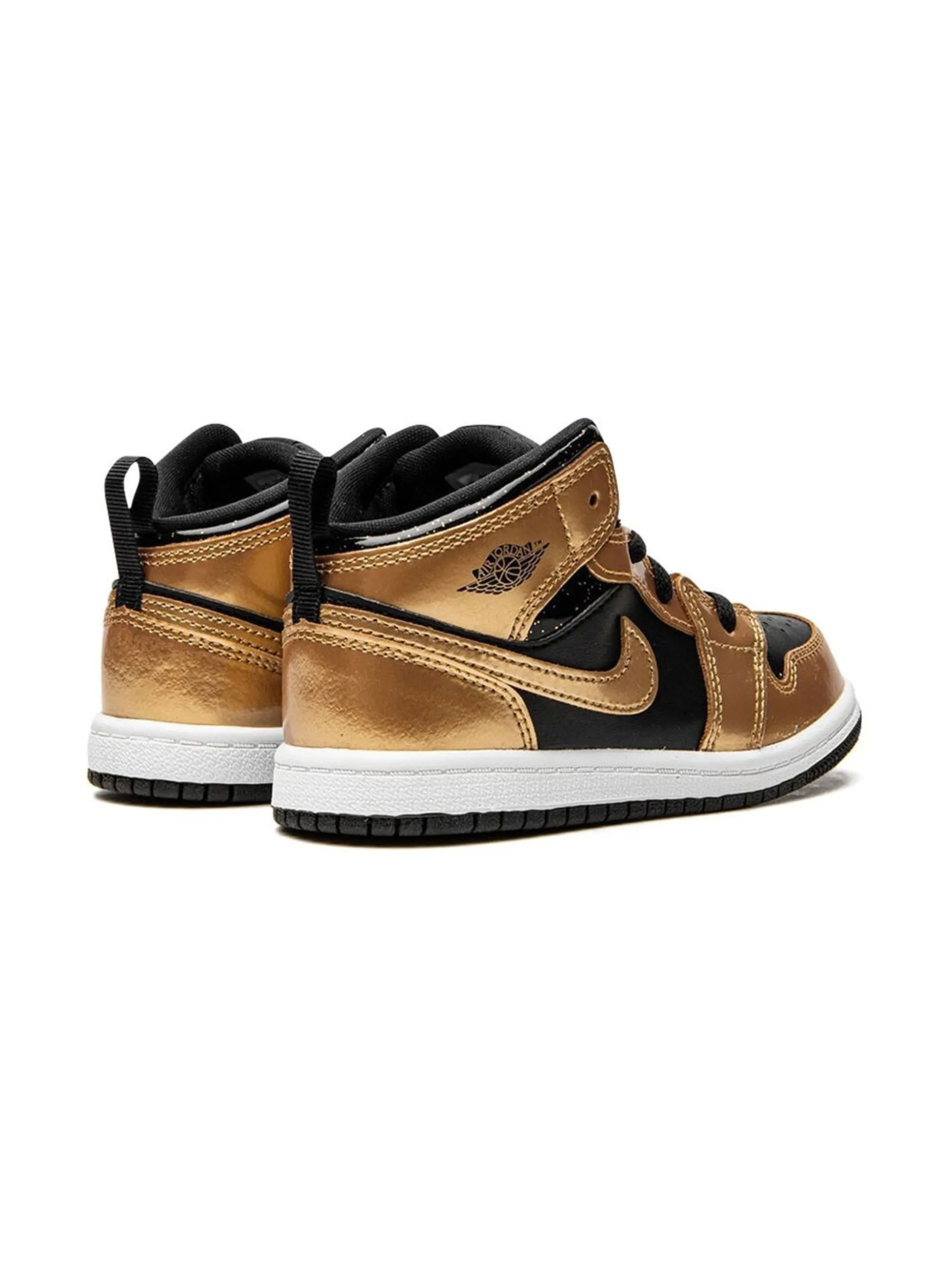 Кроссовки Jordan 1 Mid SE Jordan Kids, черный — фото 3
