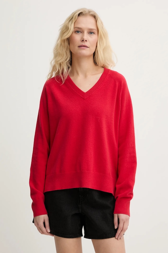 

Свитер tara super soft с v-образным вырезом Levi's, красный