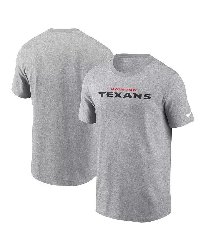 

Футболка мужская Heather Grey Houston Texans Primetime Wordmark Essential Nike