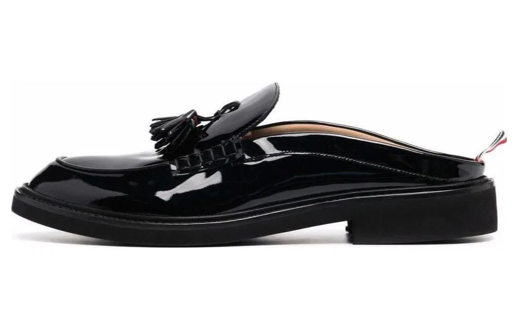 Закрытые тапочки THOM BROWNE мужские черные