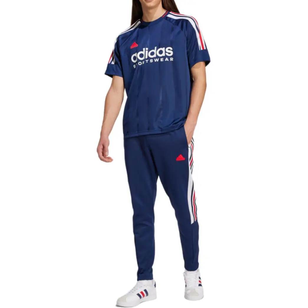 Футболка TIRO NATIONS PACK мужская, цвет морской волны 2 Adidas, темно-синий — фото 2