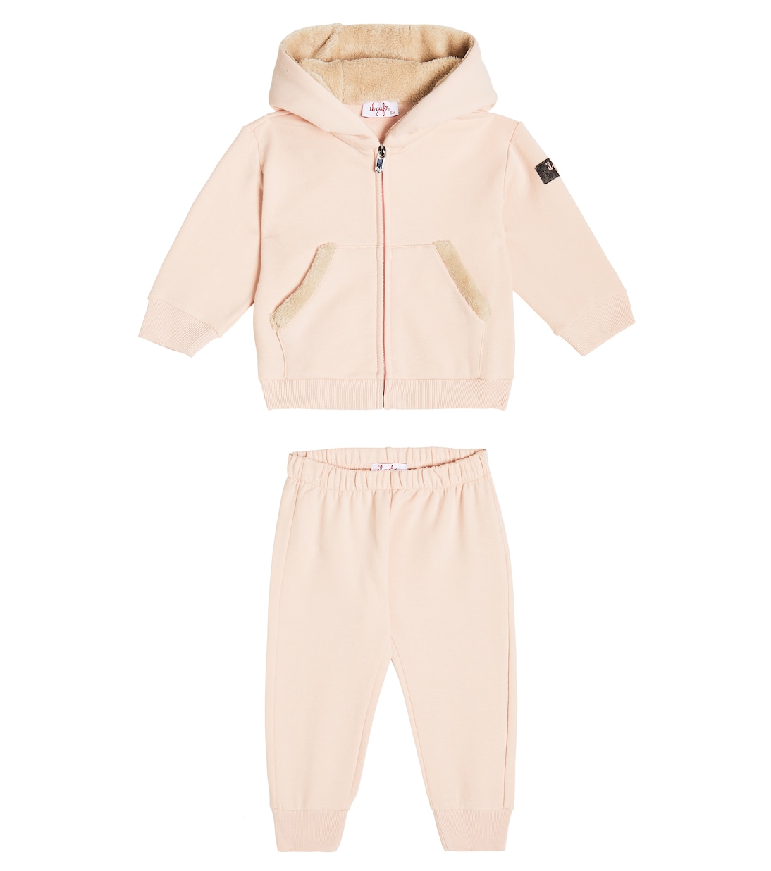 

Детский спортивный костюм из хлопковой смеси Il Gufo, Cream&Strawberry