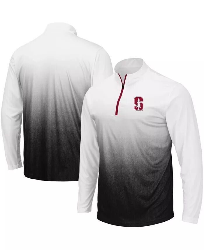 

Мужская серая куртка с молнией до четверти и логотипом Stanford Cardinal Magic Team Colosseum