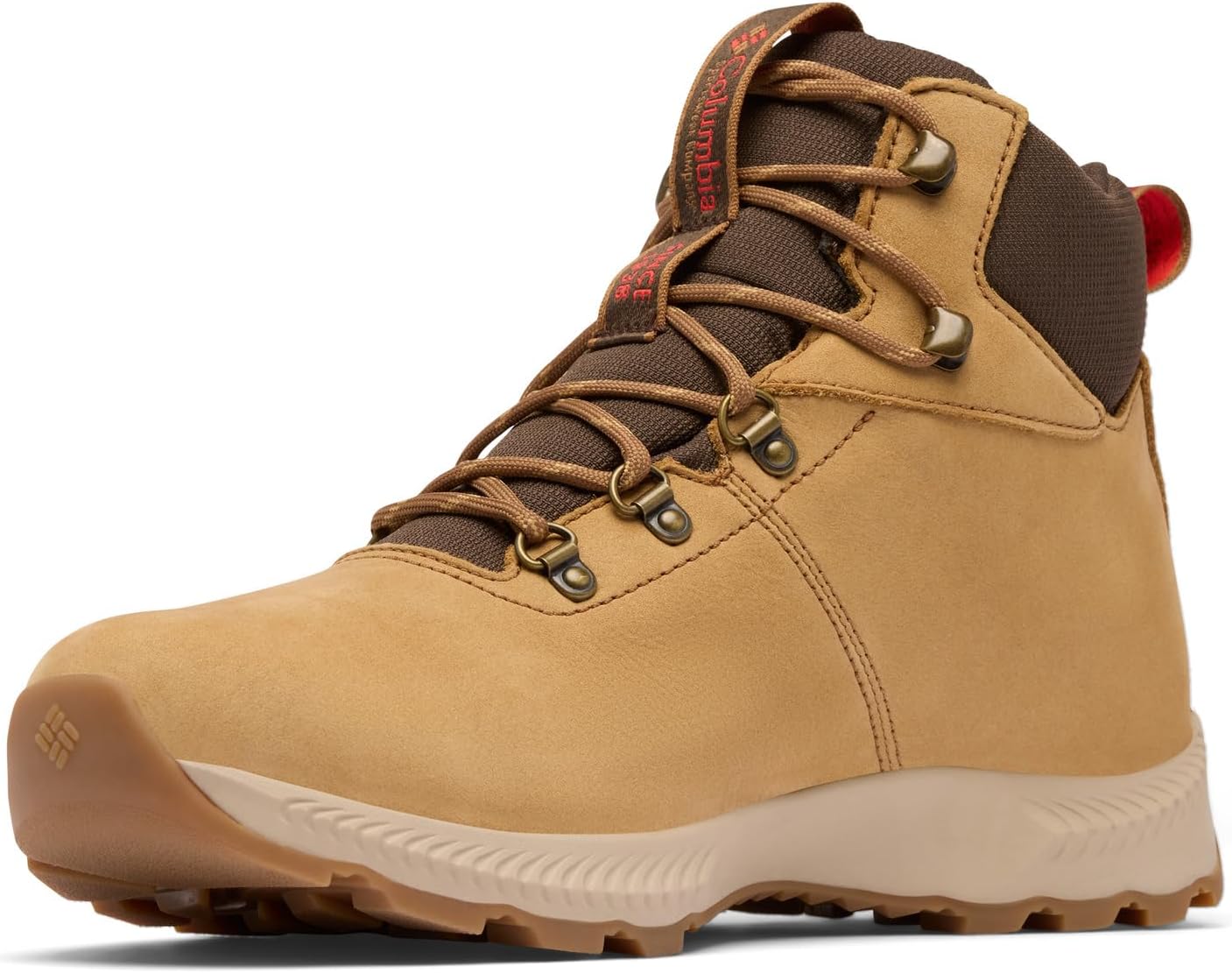 

Походные ботинки Columbia Landroamer Explorer Waterproof Nubuck, цвет Curry/Poppy Red