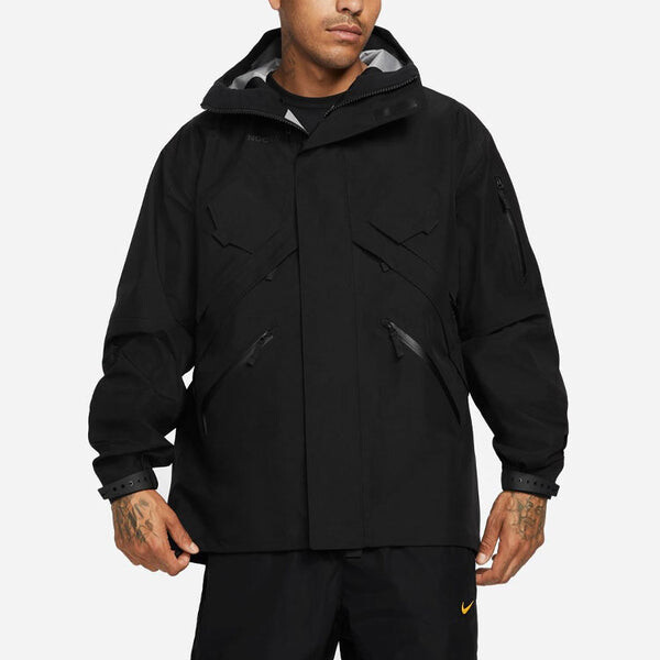 Куртка Nike x Drake NOCTA Series Windproof Breathable Sports Hooded Jacket US Edition Black, черный — фото 4