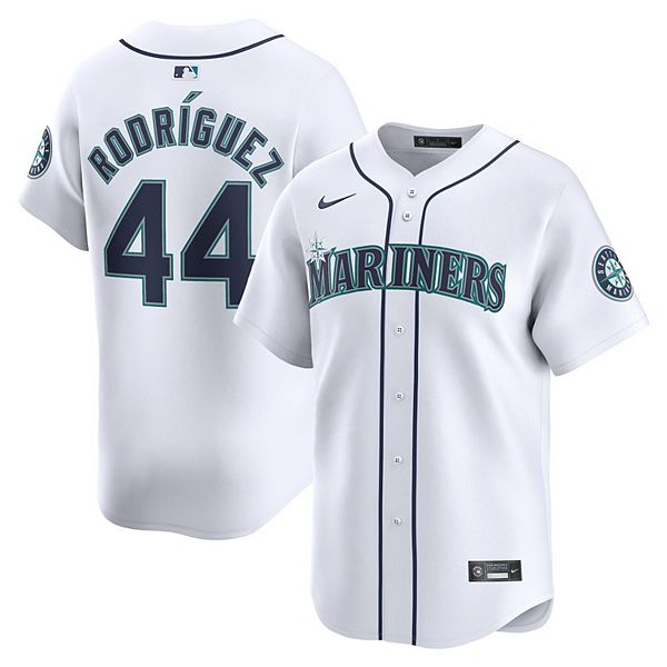 

Мужская белая домашняя лимитированная футболка julio rodrãguez seattle mariners Nike