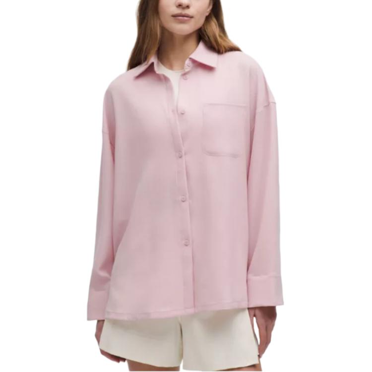 

Lululemon Легкая плетеная оверсайз рубашка Women's White