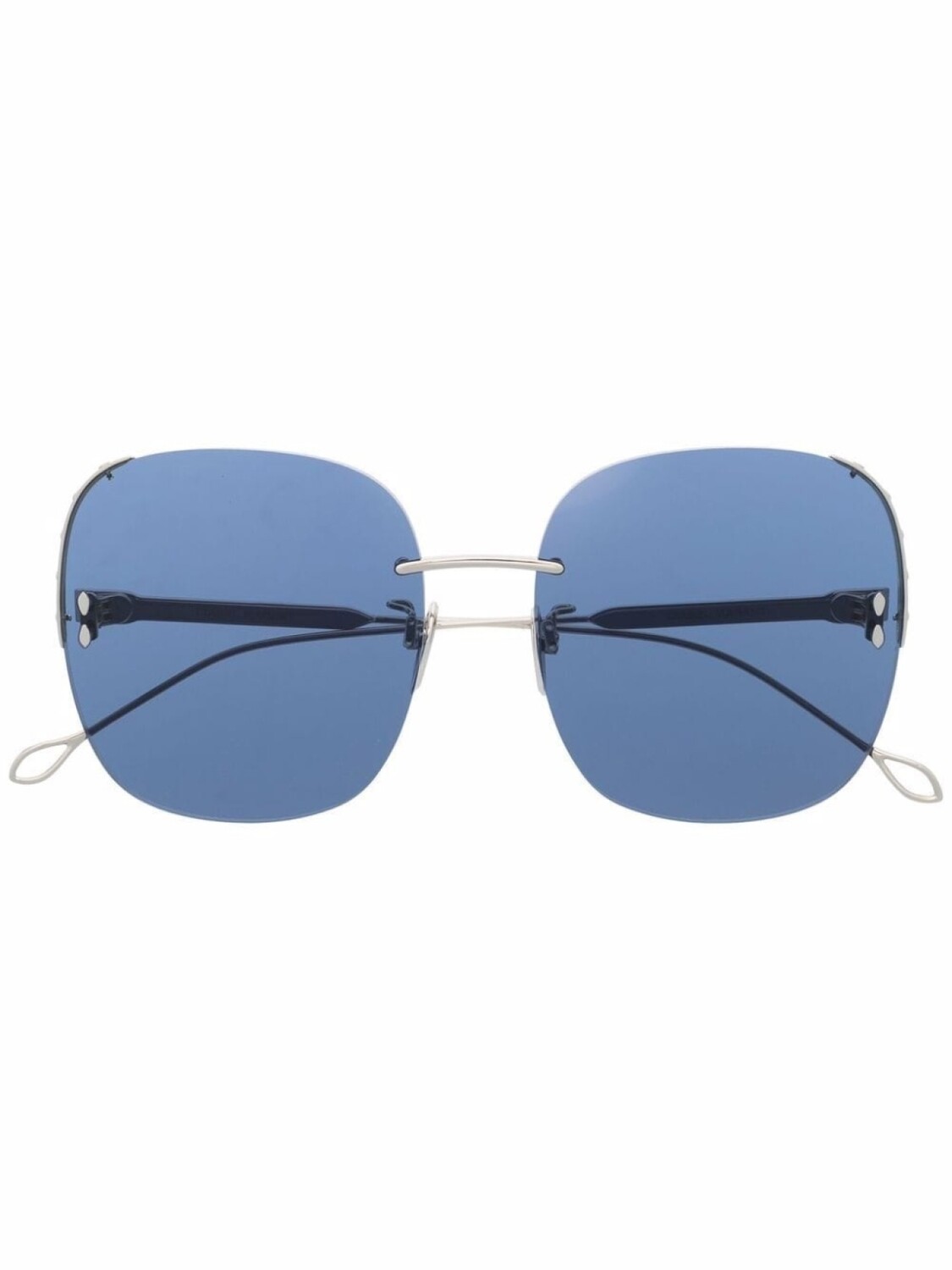 

Isabel Marant Eyewear солнцезащитные очки в массивной оправе, серебристый