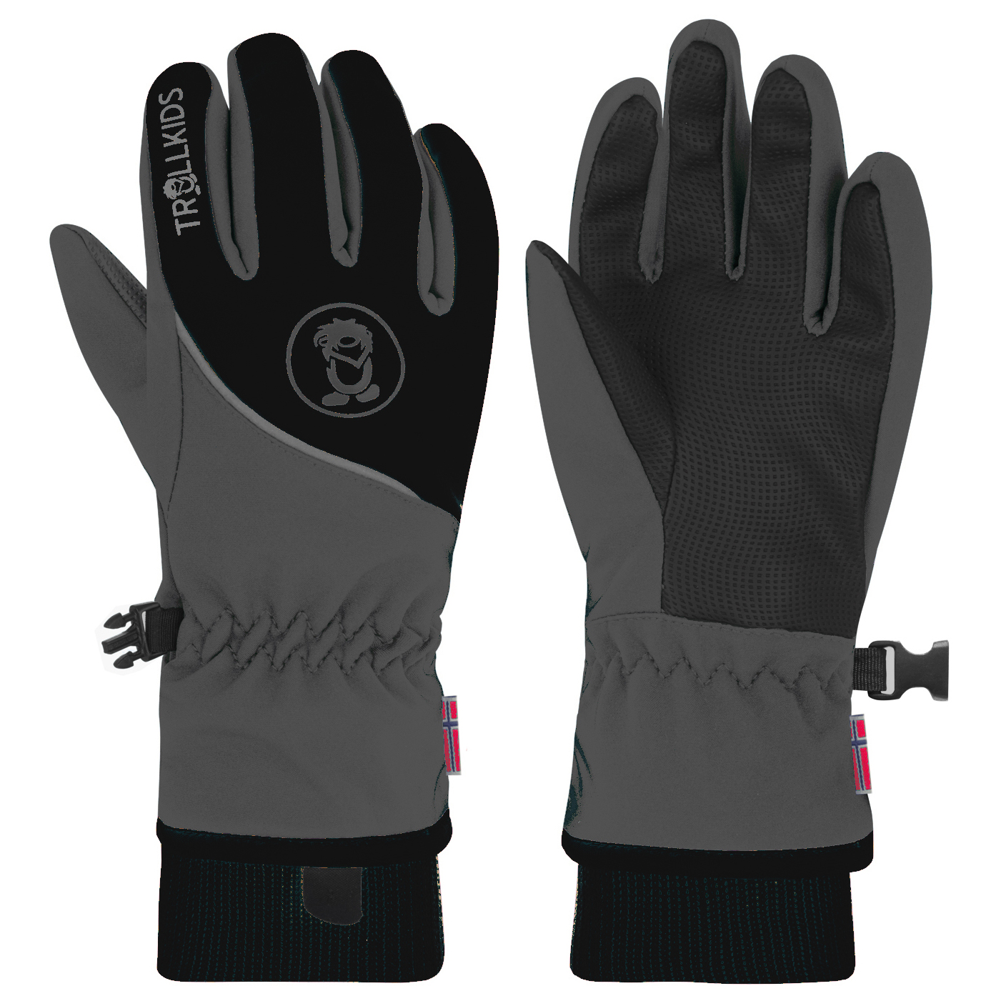 

Перчатки Trollkids Trolltunga Glove, цвет Anthracite/Black