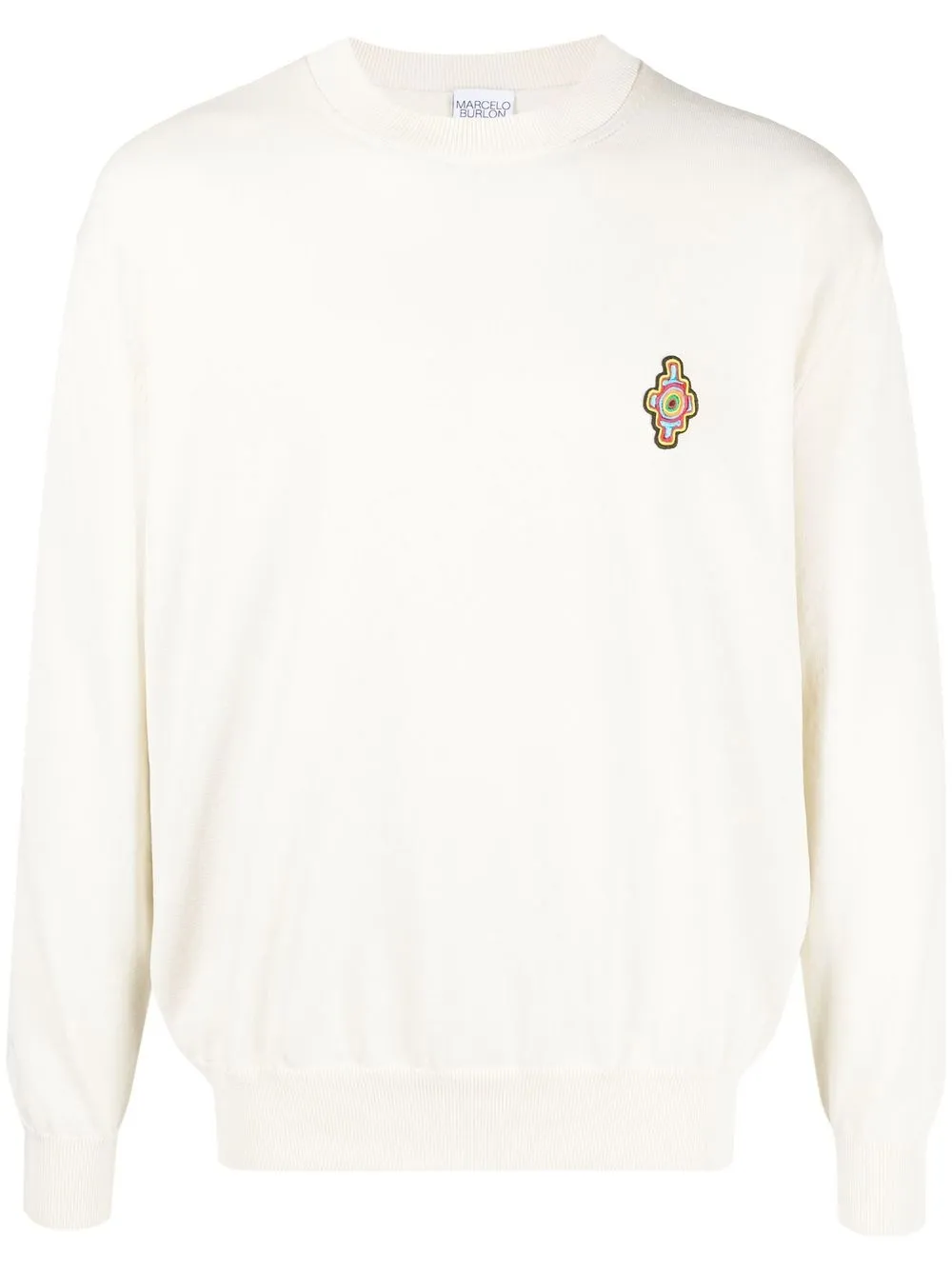 

Джемпер Sunset Cross с круглым вырезом Marcelo Burlon County of Milan, белый