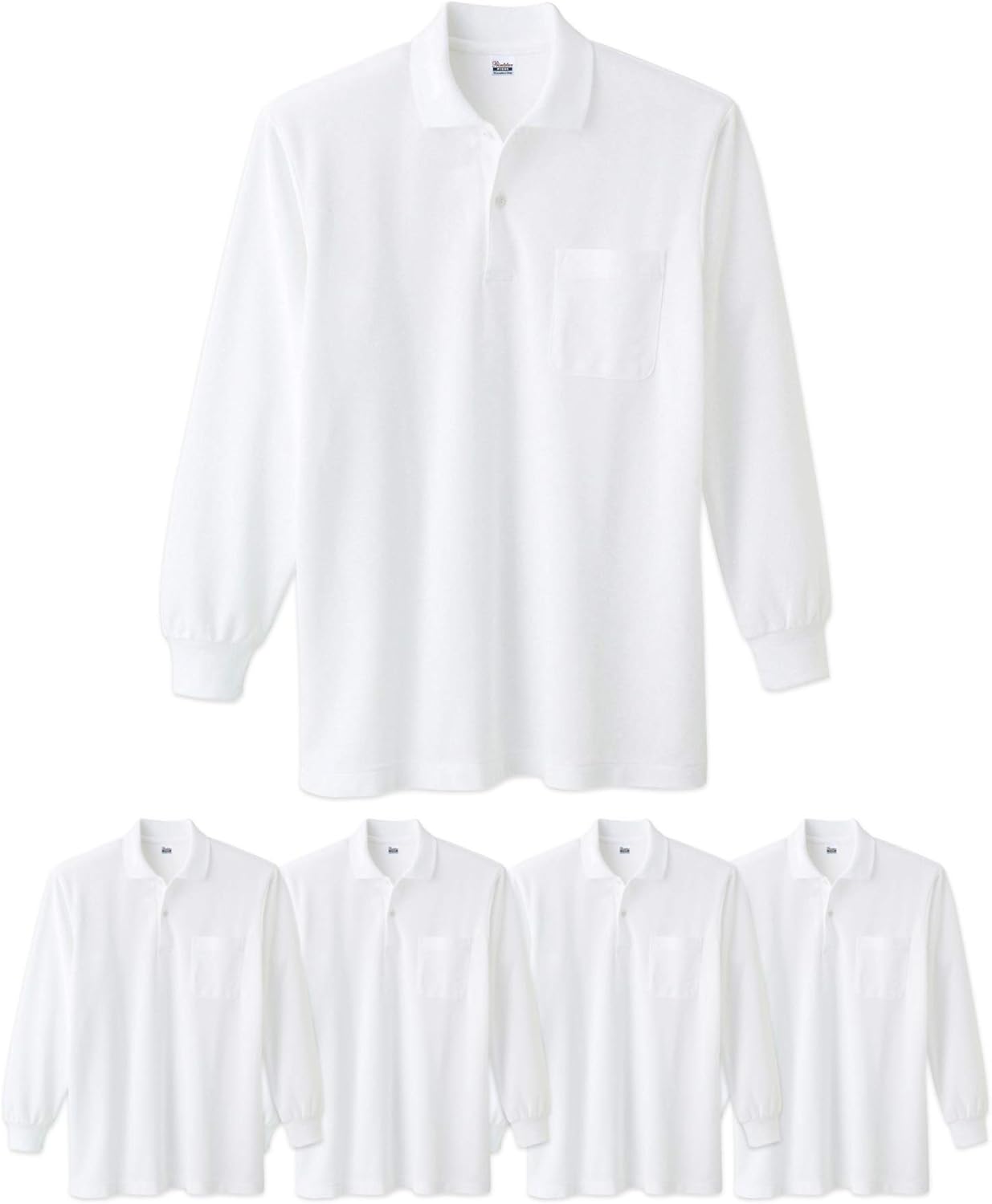 

Мужская рубашка-поло Printstar 00169-VLP, пике из тетронового хлопка (TC), с длинным рукавом, с карманом, 5,8 унций, белый