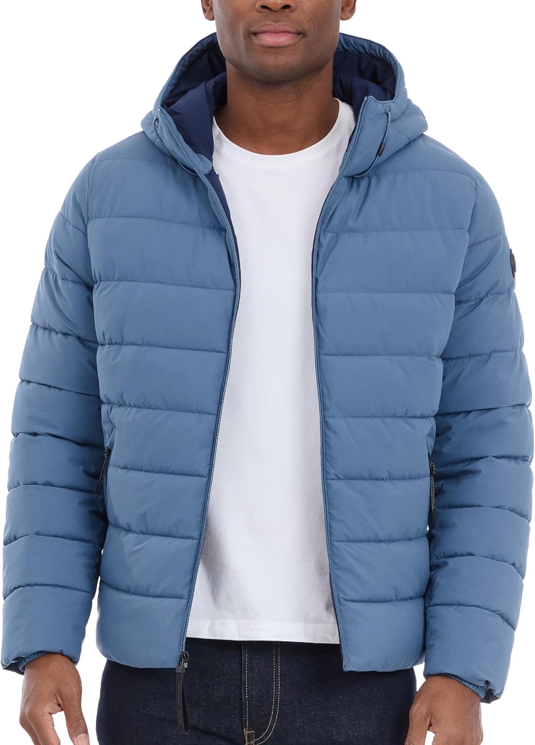 

Мужская куртка-пуховик Michael Kors с капюшоном, защита от дождя и холода, Dark Chambray Blue