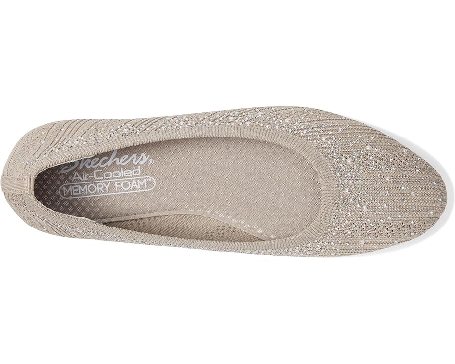 Туфли на плоской подошве SKECHERS Cleo 2.0 - Glitzy Daze, цвет Taupe Sparkle — фото 2