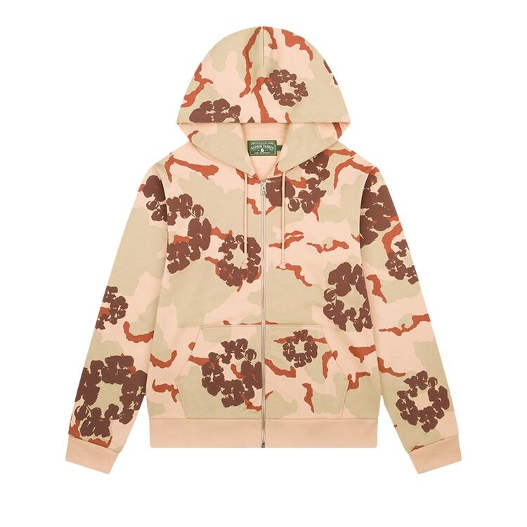 

Худи Denim Tears The Wreath Zip Hoodie Brown Camo, коричневый