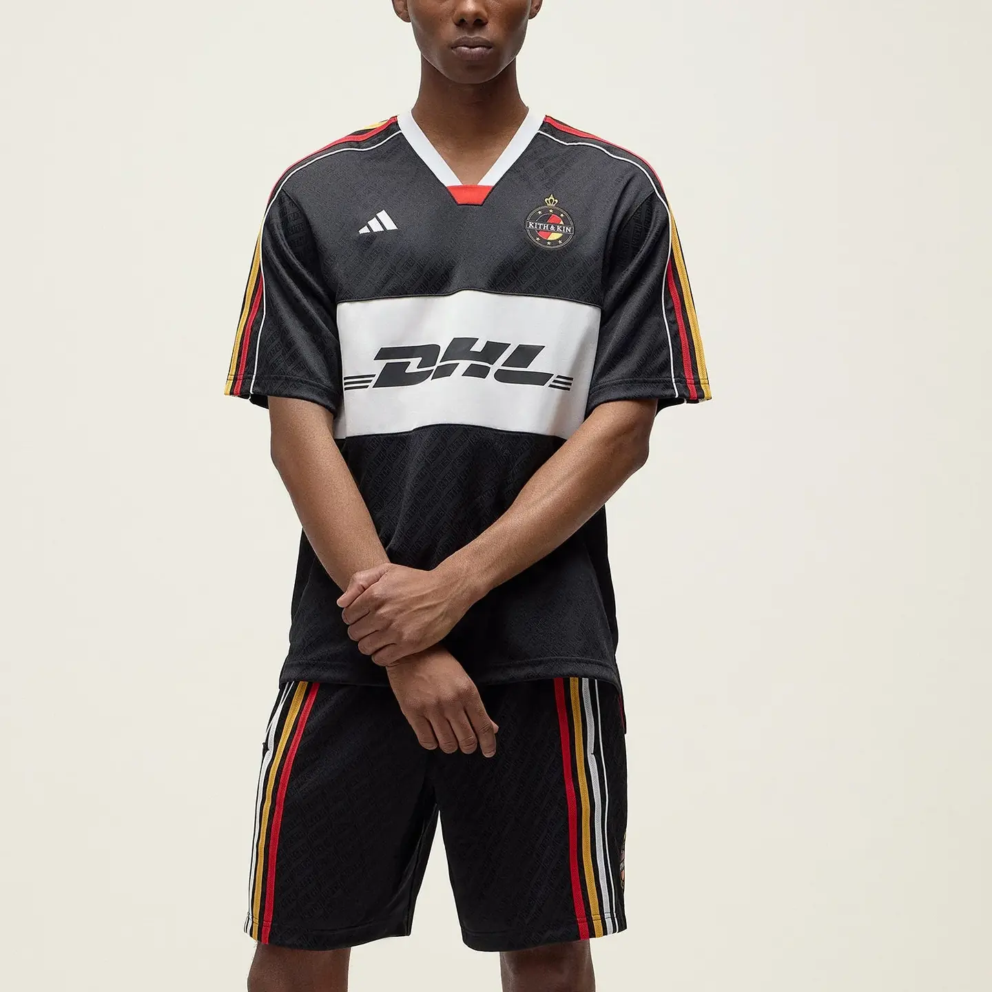 Джерси Kith X Adidas Football Dhl Express Adidas Originals, черный — фото 4